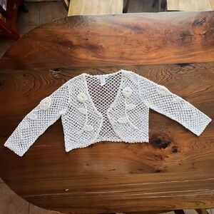 Sue Wong Crochet Cardigan